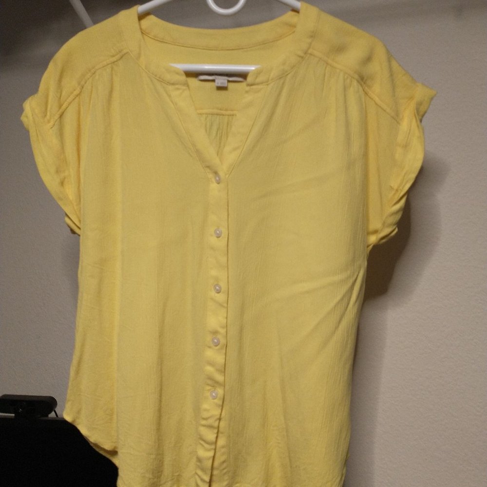 Loft Yellow Blouse